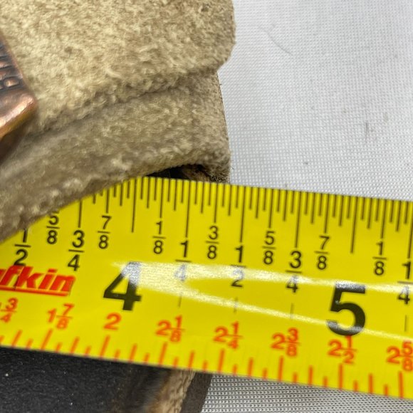 BIRKENSTOCK Mens Arizona 53 (US 18-20) Suede Brown Slide Sandals Cork Soles - Picture 8 of 10